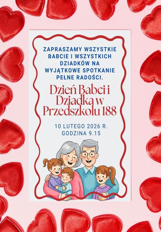 Dzień Babci i Dziadka w Przedszkolu 188